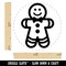 Gingerbread Man Christmas Cookie Rubber Stamp for Stamping Crafting Planners